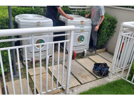 Conserto de trocador de calor aquecedor de piscina com diagnóstico técnico