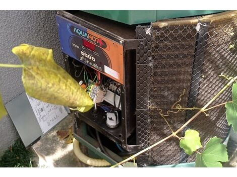 Conserto profissional em sistema de aquecimento de piscina com trocador de calor