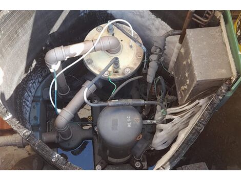 Conserto de trocador de calor aquecedor de piscina Heliotek